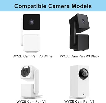 Magnetic Camera Mount Magnetic Mount Base Stand with Rubber Coated Base Holder, 1/4 inch Thread Compatible with WYZE Cam Pan V3/V2/V4 for Metal Surface (Not Included Cam)