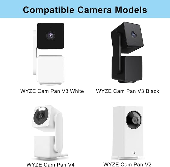 Magnetic Camera Mount Magnetic Mount Base Stand with Rubber Coated Base Holder, 1/4 inch Thread Compatible with WYZE Cam Pan V3/V2/V4 for Metal Surface (Not Included Cam)