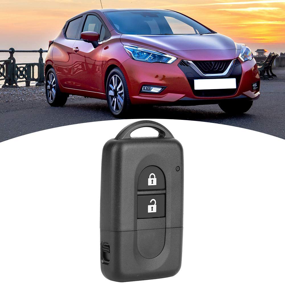 Custodia Portachiavi Auto 2 Pulsanti In ABS Per Nissan Micra, Note, X-Trail, Qashqai, Juke, Guscio Sostitutivo Senza Elettronica