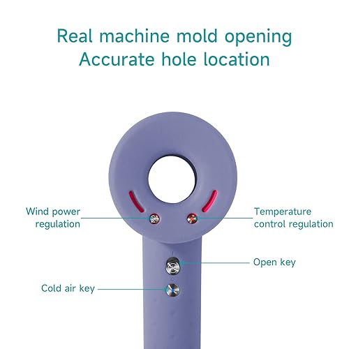 Miniatura 2 de Funda de silicona para secadora de pelo Dyson protectora, lavable, suave, a prueba de golpes, antiarañazos, para viajes, accesorios de secadora de