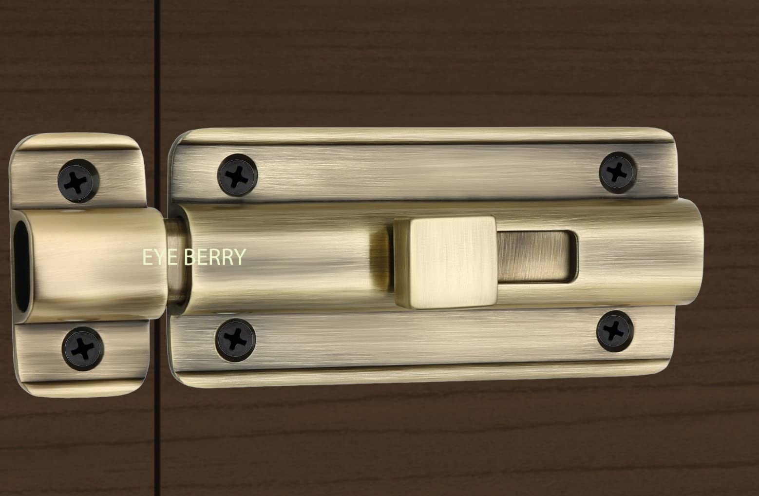 EYE BERRY BASI SALES WITH MISCELLANEOUS DEVICE Premium Heavy Duty Door Stopper/Door Lock Latch for Home and Office Doors - Pack of 1 (Brass Antique) (3)