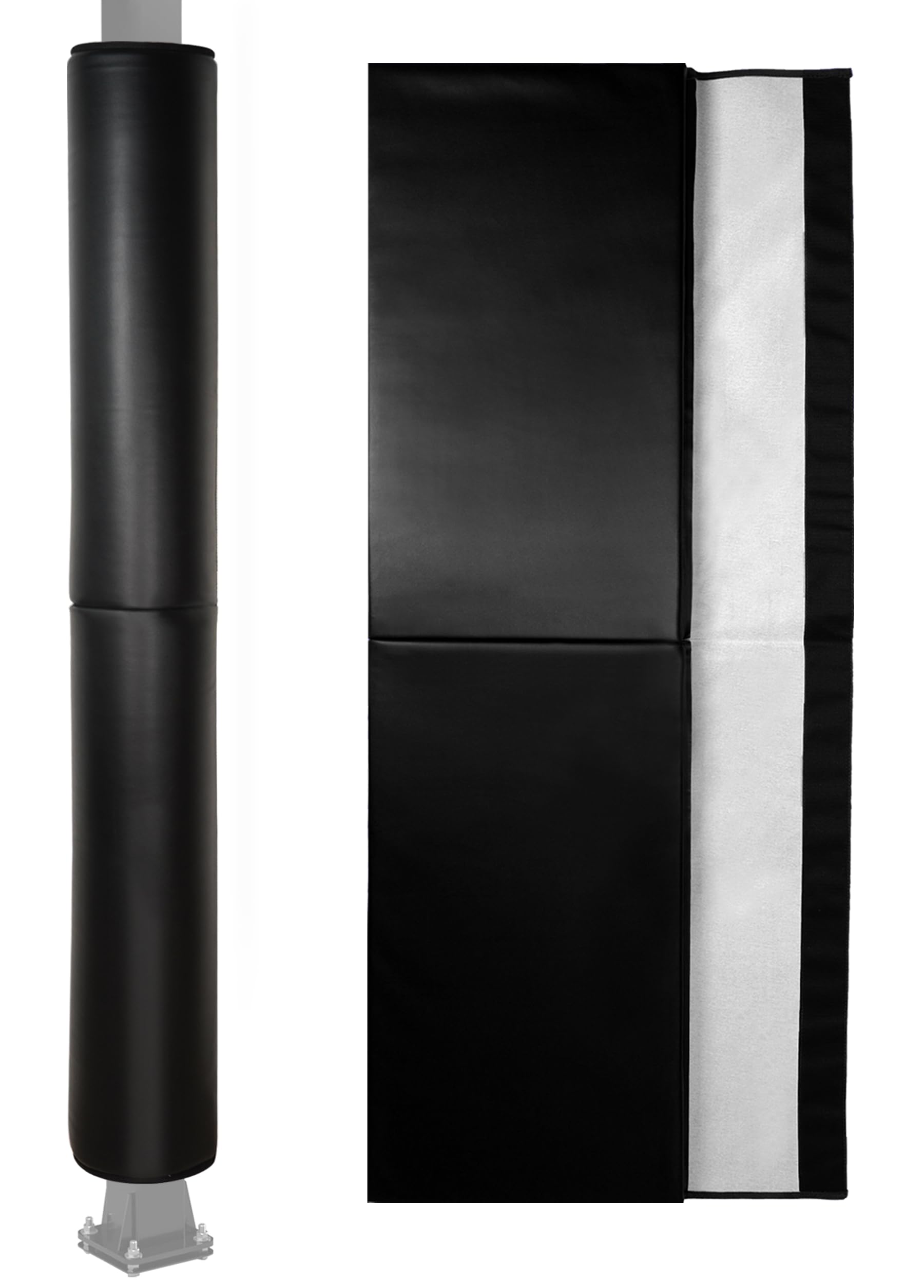 6 Feet Tall Round and Square Pole Pad, Wrap Around Pole & Post Padding, 2