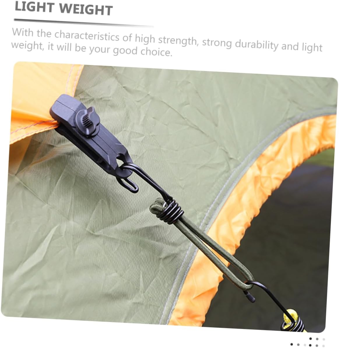 Milisten 3Pcs Multifunctional Tent Hooks with Strong Holding Strength Durable Camping Rope Accessories for Tent and Outdoor Activities Buckles for Secure Fixing and Stability