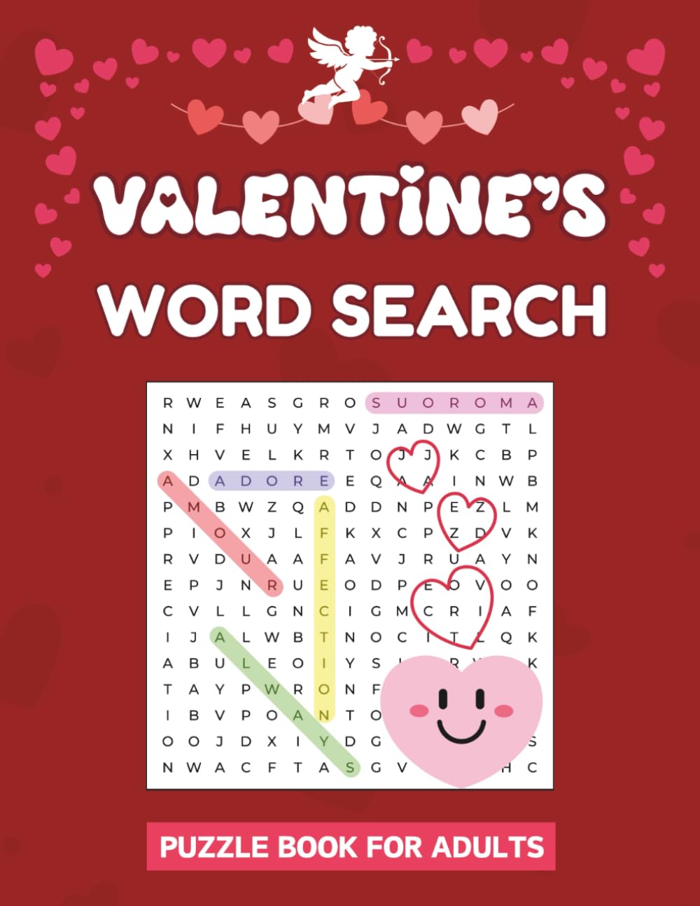 Valentine's Word Search Puzzle Book For Adults: 1000 Engaging Words To Find In 100 Puzzles For Sharp Mind