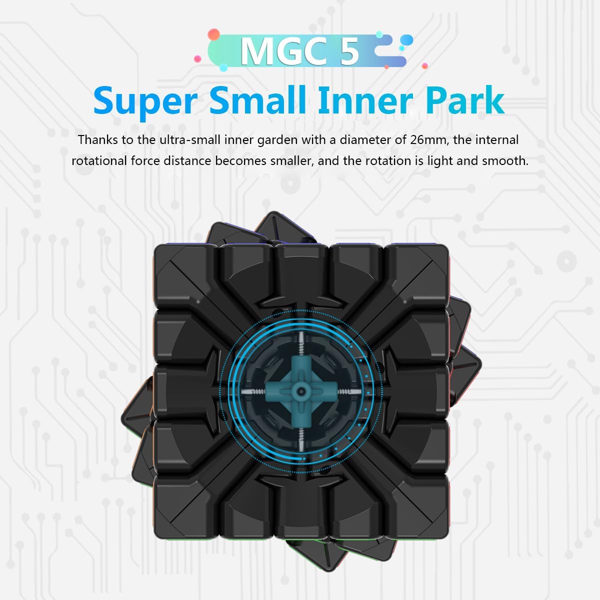 Bukefuno Yongjun MGC 5X5 M Magnetic Speed Puzzle Cube YJ MGC 5X5X5 M Magic Cube Magnetic Stickerless