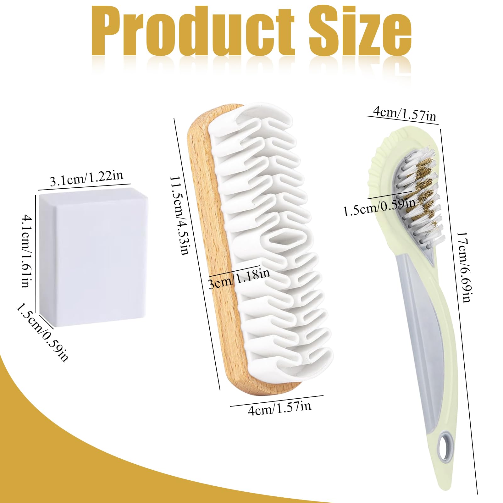 Multifonctionnelle Gomme a Daim, Crêpe Résistante Brosse Daim Chaussuresbrosse, Chaussure pour Le Nubuck et Le Daim, Kit de Nettoyage pour Daim et Nubuck l'entretien du Cuir