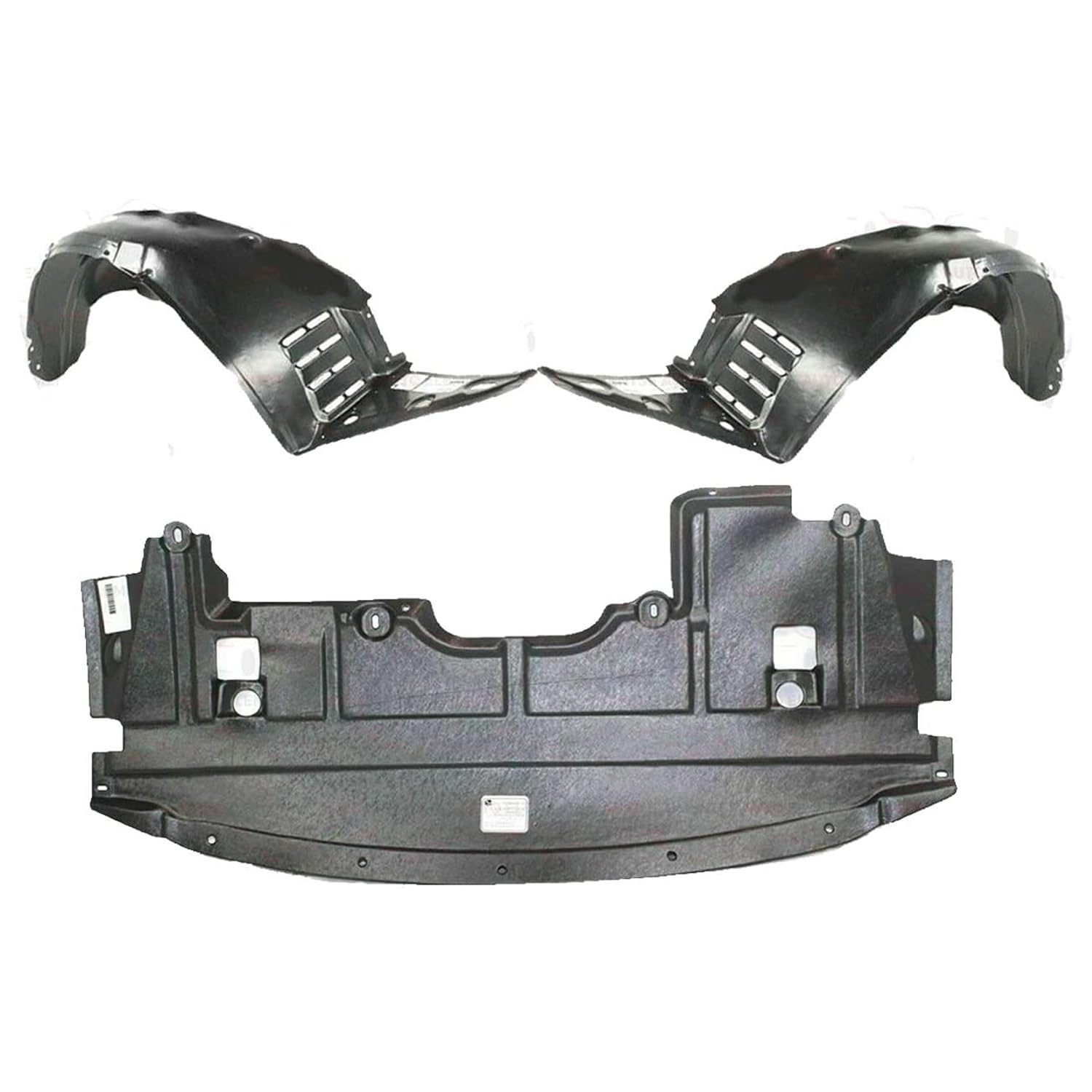 Amazon.com: Front Fender Liners + Engine Splash Shield Under Cover