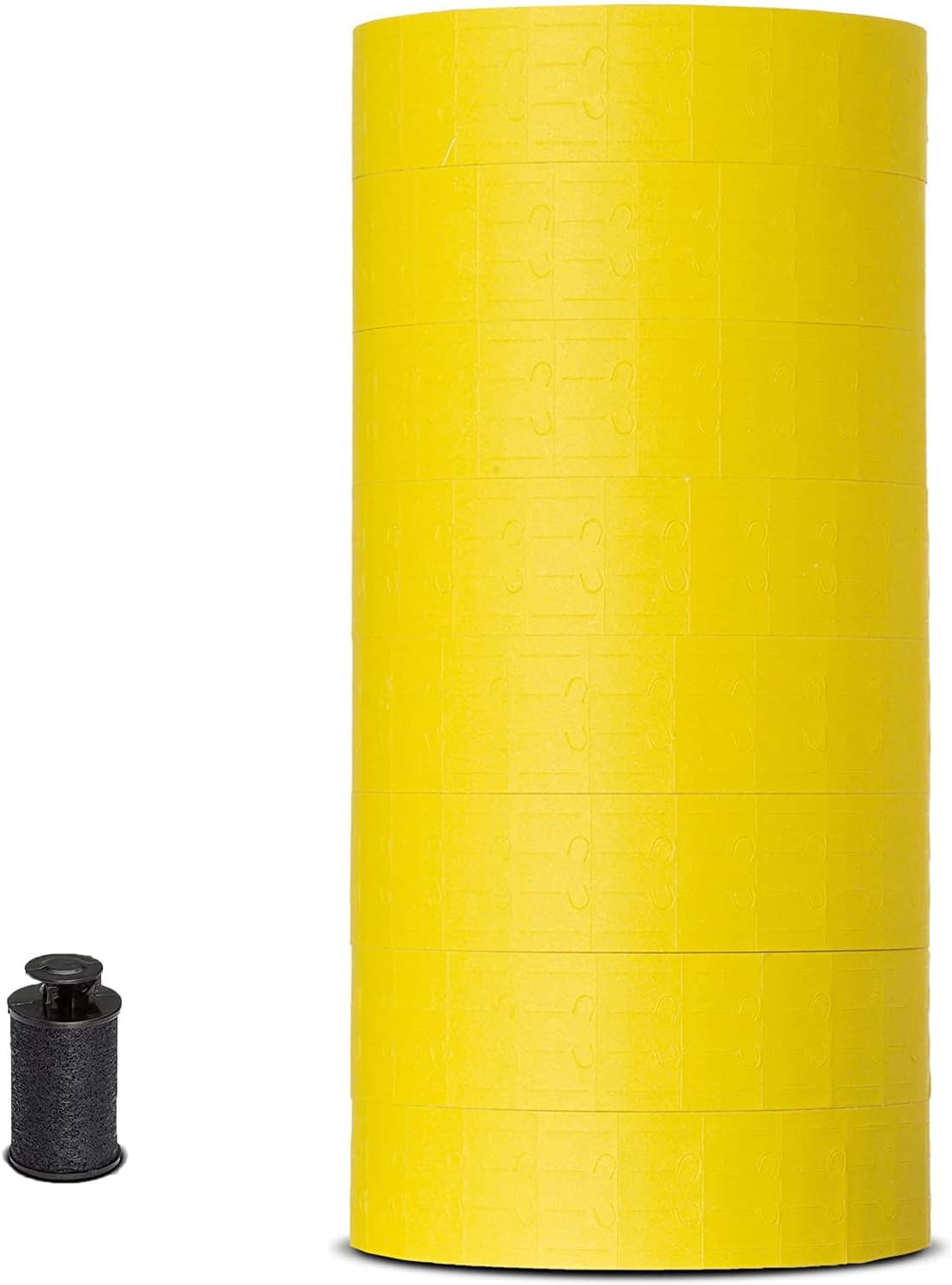 White Pricing Labels, 1 Line,for Monarch 1131 Price Gun – 1 Sleeve, 20,000 Labels with Security Slits and Free Ink Roller
