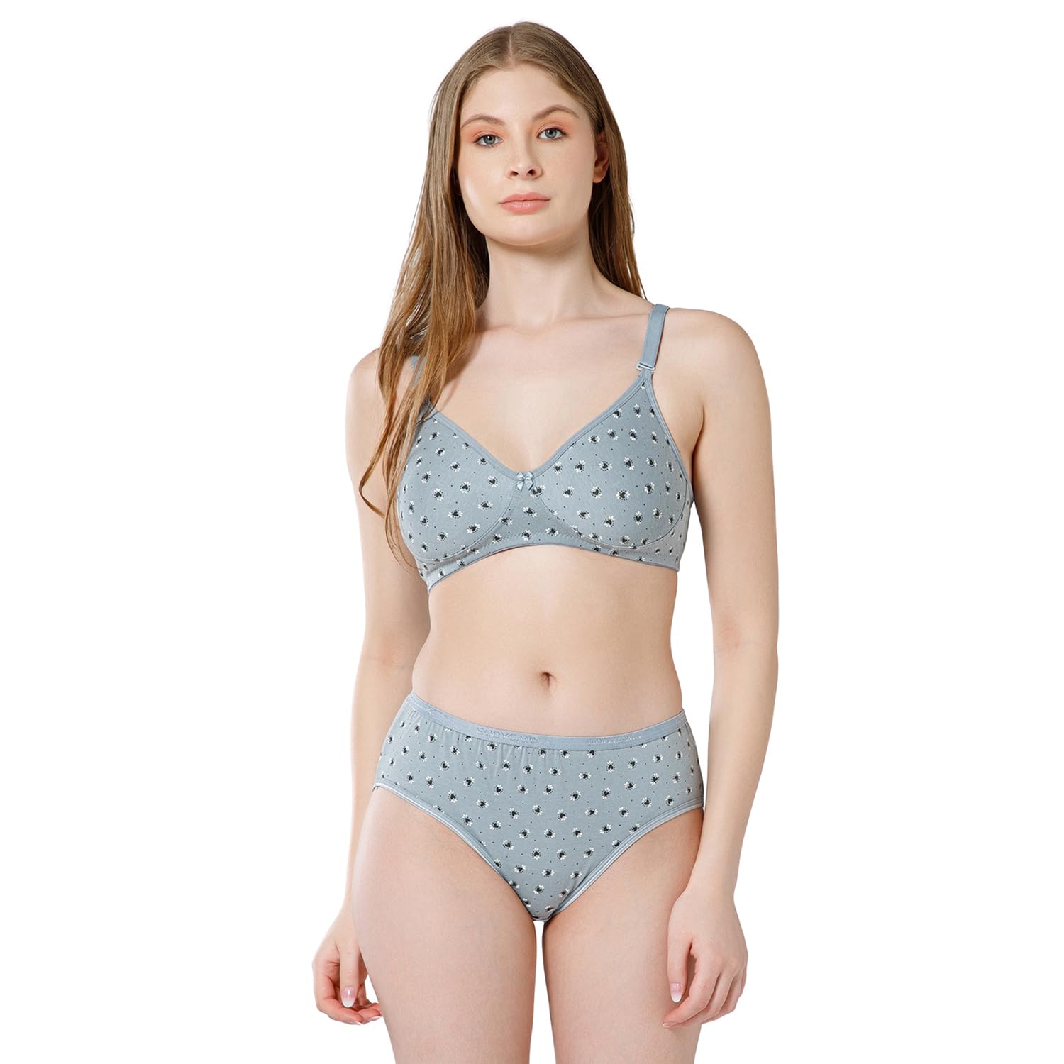 bodycare Women Combed Cotton Lingerie Set – Floral Print, Comfortable Daily Wear6550-picture-38