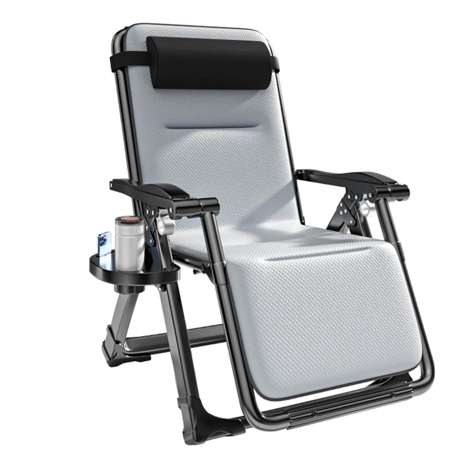 Fauteuil inclinable à gravité zéro avec coussin en coton