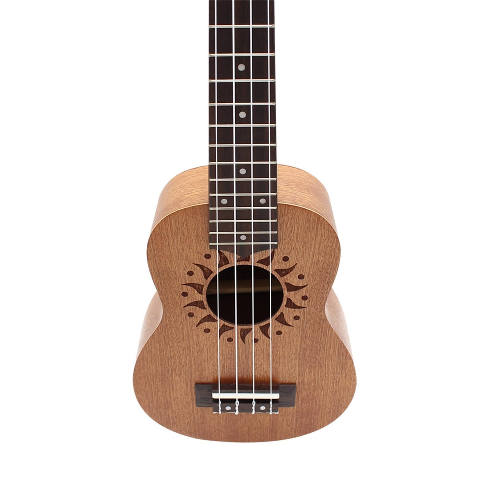 Zestawy Ukulele 21calowy Zestaw Ukulele W Kolorze Drewna Mahoniowa Czterostrunowa Drewniana Gitara