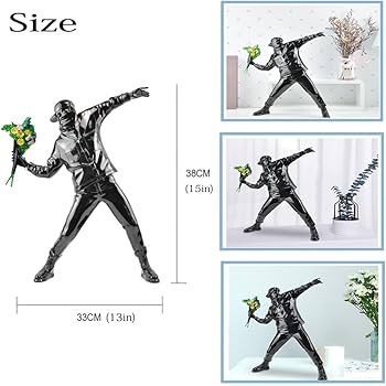 ✨バンクシー　置物✨ バンクシー Banksy 赤 レッド アーティスト グラフィティ ストリート