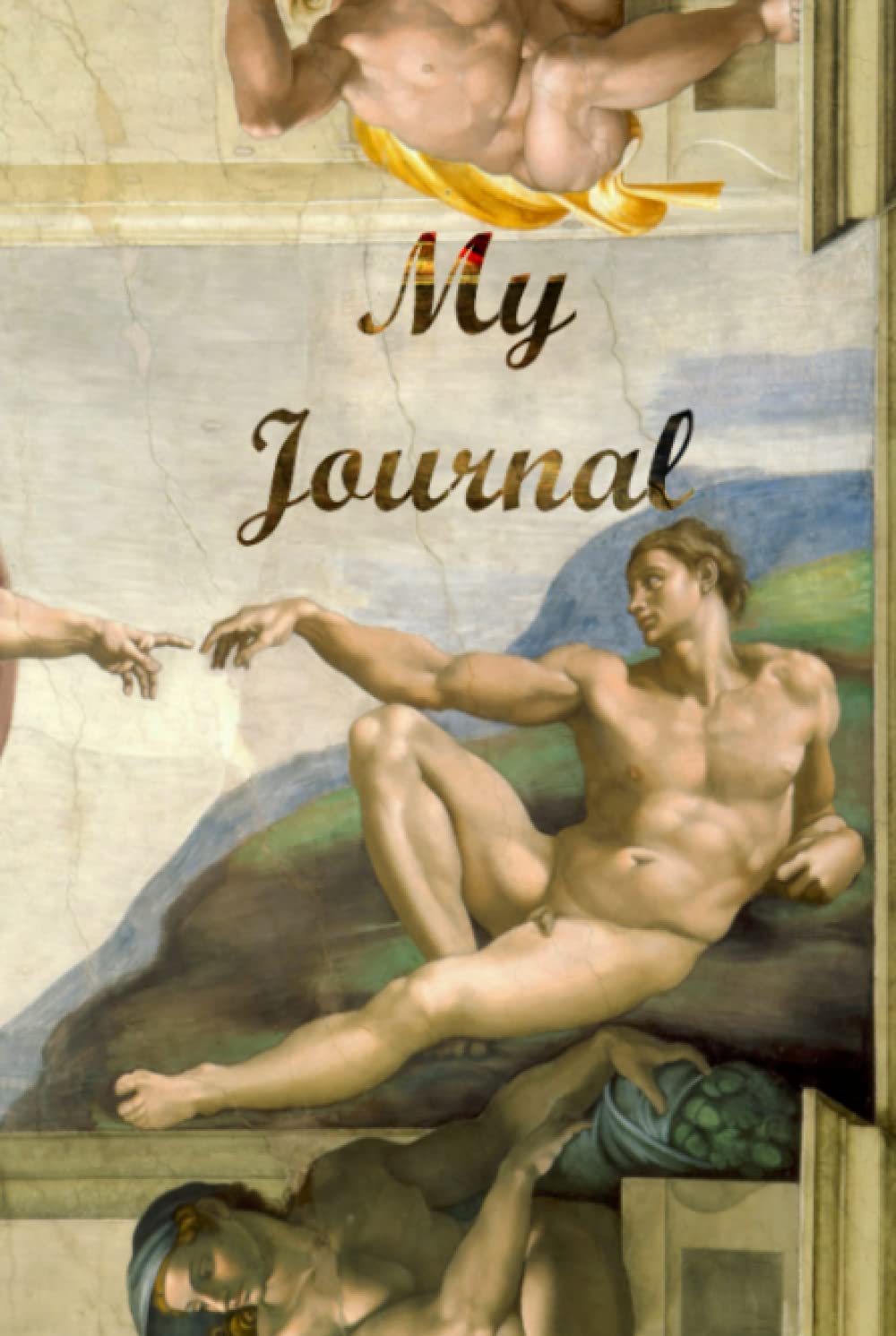 Creation of Adam Hardcover Journal: Creation of Adam by Michelangelo