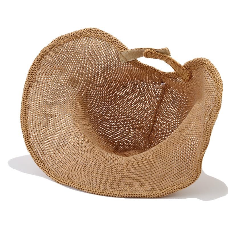 Sombrero de playa de mujer de ganchillo francés miniatura 4