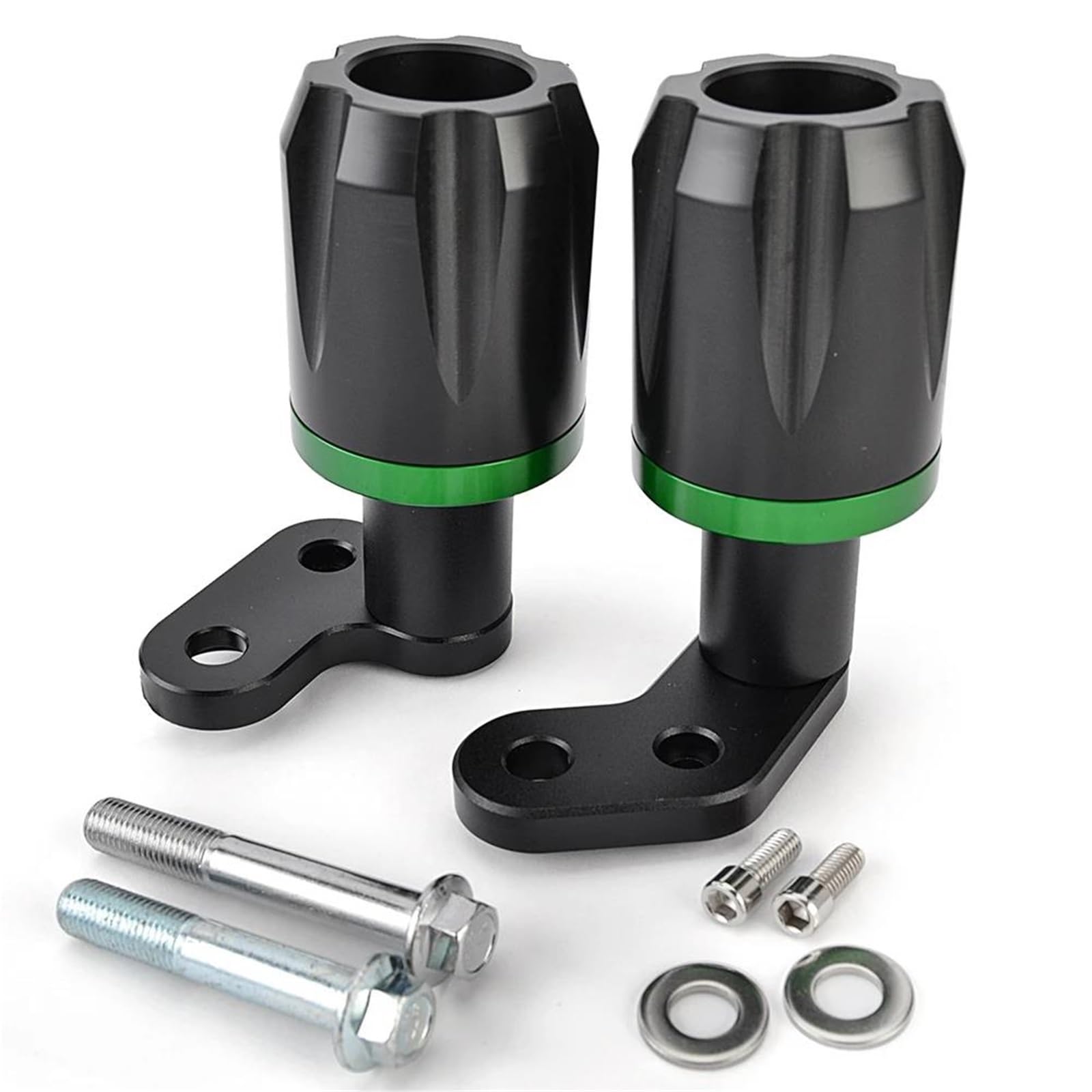 Motorrad-Absturzsicherung, Rahmenschutz, Verkleidungsschutz, Crash Pad, Für Kawasaki Für Ninja ZX6R ZX-6R ZX 6R 2024 2025 Verkleidungsschutz Sturzpads(Schwarz)