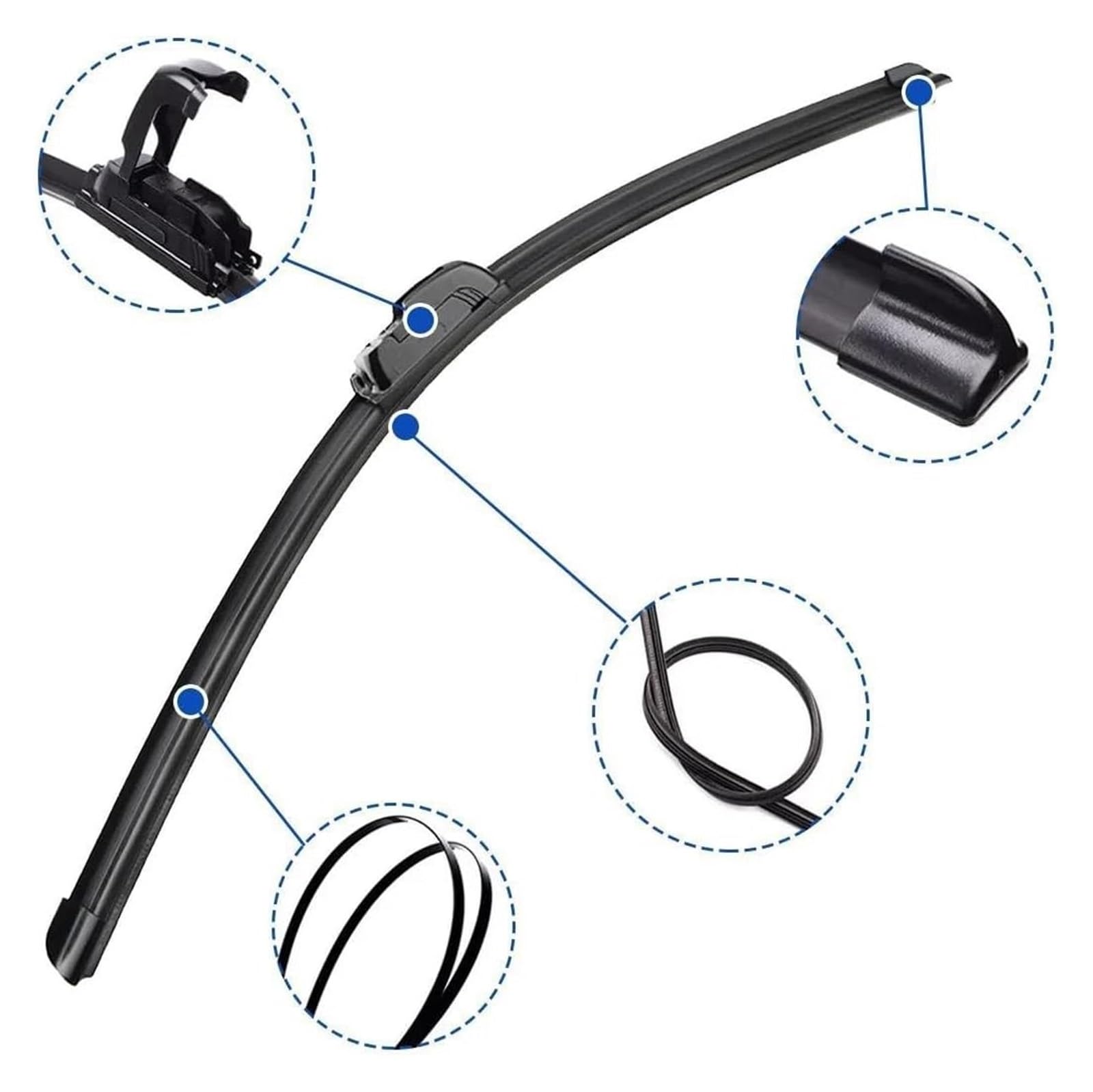 parabrezza tergicristalli Per Peugeot 206 SW 2002-2006 26 "+16"+14" Spazzole Tergicristallo Anteriori Posteriori Parabrezza Parabrezza Finestra Spazzole Tergicristallo Auto