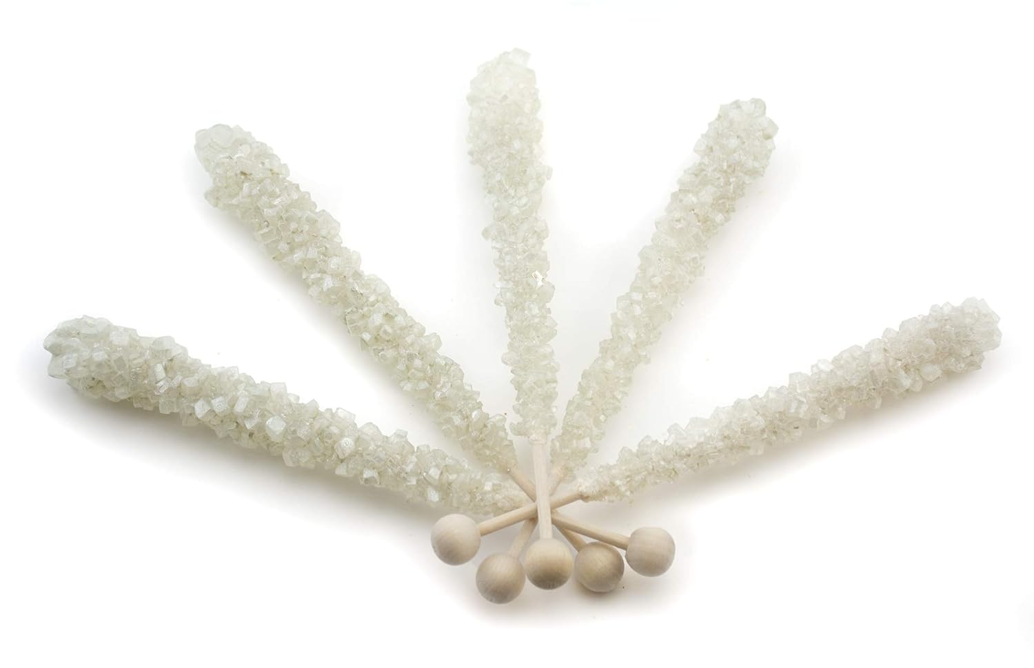 Boone's Mill | Rock Crystal Candy Sticks | Silver Shimmer Cupcake | 36 Count