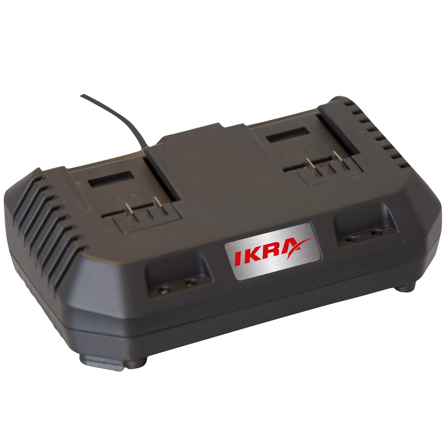 IKRA 3in1 aspiratore soffiatore a batteria ICBV 2/20, incl. 2 batterie, doppio dispositivo di carica rapida e 2 sacchi raccoglitori