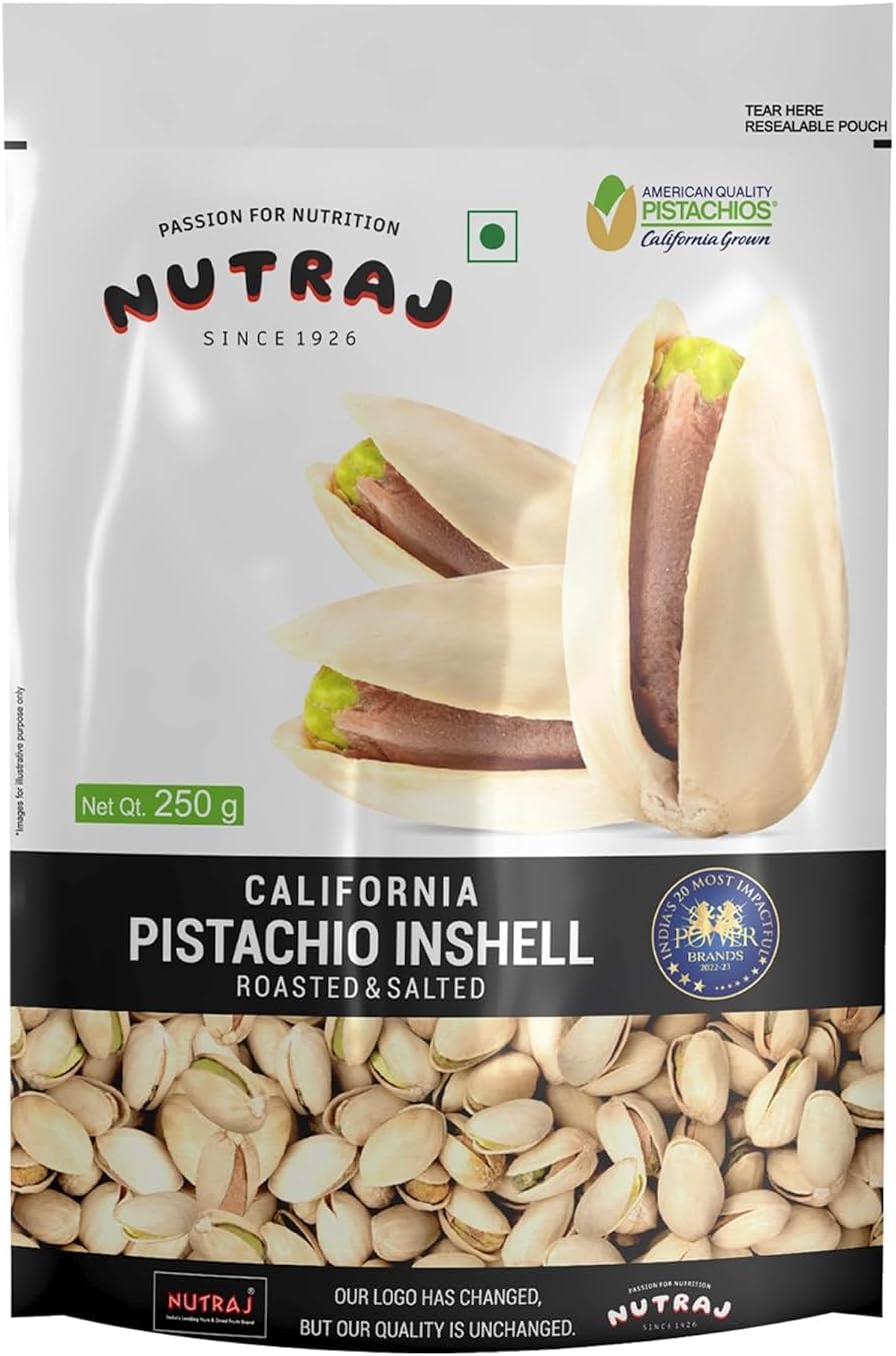 Nutraj California Salted Pista 500gm (250gm x 2) | Dry Fruit | Pistachios