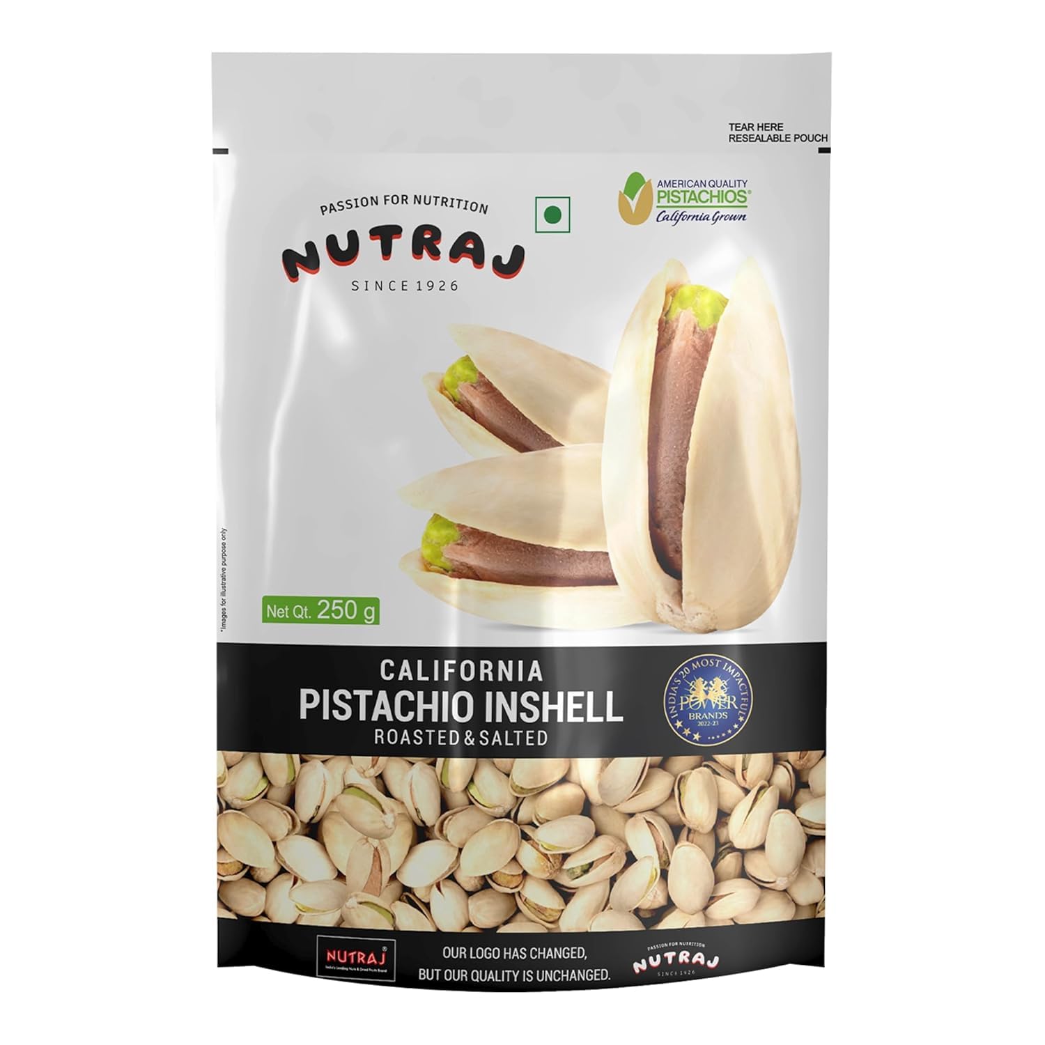 Nutraj California Salted Pista 500gm (250gm x 2) | Dry Fruit | Pistachios