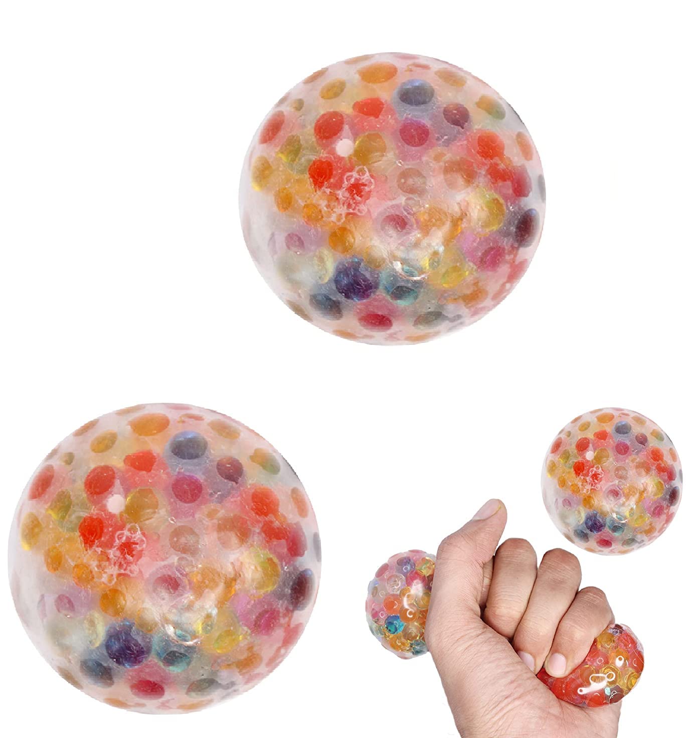 Ekan Stress Relief Mesh Balls Squishy and Squeezy for Kids Adults for Hand Exercise Set of 2 (B0BJ77Z3JC) Amazon Price History, Amazon Price Tracker