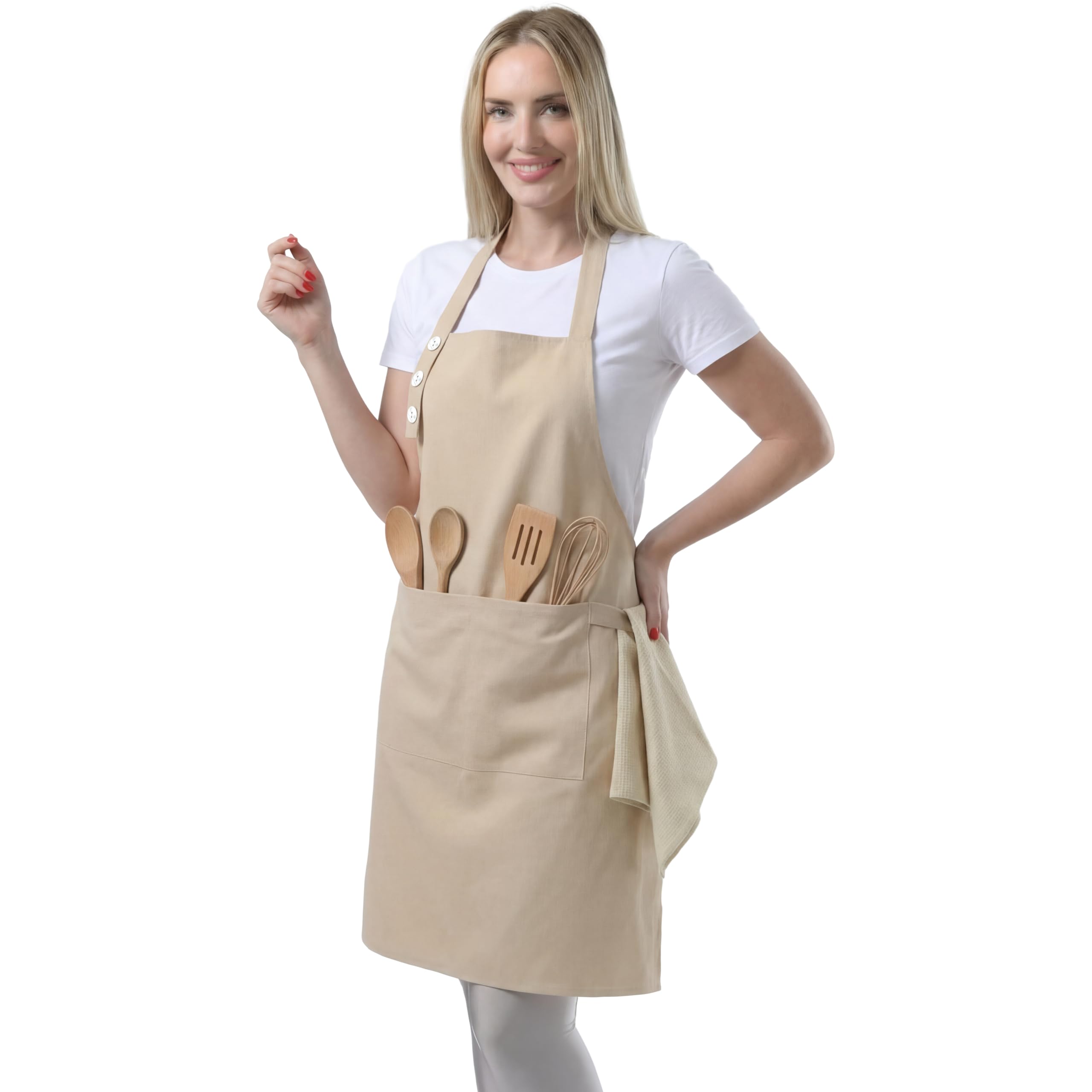 その他  Peak TAKIBI Duck Apron  Beige Amazon.com: TOSHE Kitchen Apron Waterdrop Resistant Cotton Apron
