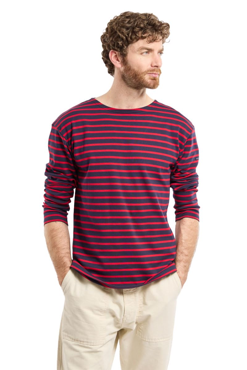 Armor-Lux Men's Navire / Braise Armor Lux Loctudy Sweater, Navire/Braise, 4XL