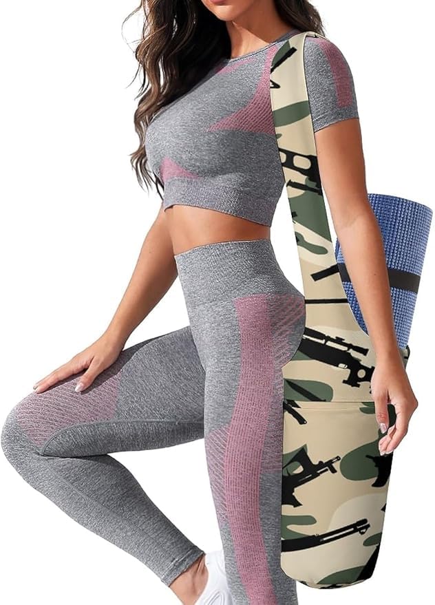 Sachi Sports Yoga Mat Bag (Camouflage, M)-image-13