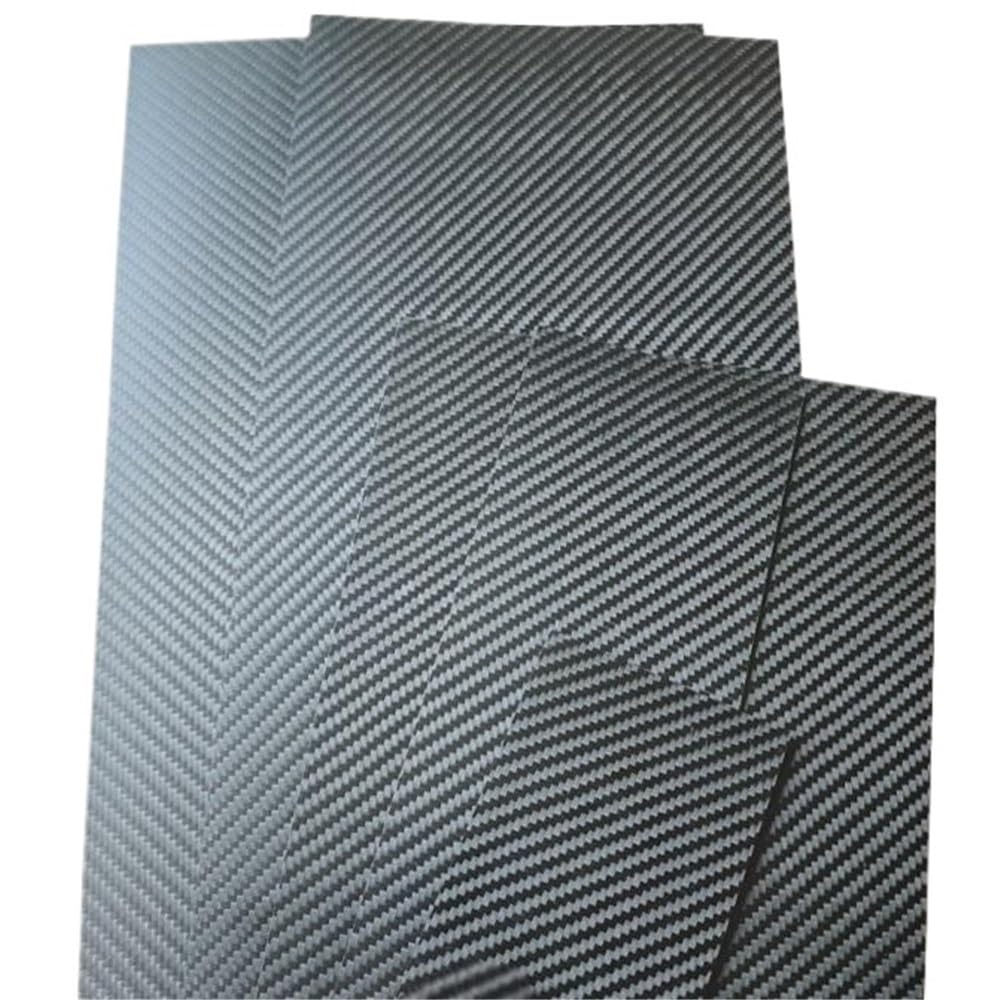 1 szt. 2 mm 3K Twill Matowy arkusz z włókna węglowego - Panel z czystego węgla o wysokiej wytrzymałości do dekoracyjnego i konstrukcyjnego wzmocnienia(245x395mm)