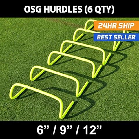 OSG Speed/Agility Training Hurdles [pack Of 6] Size 6 Inch Cover