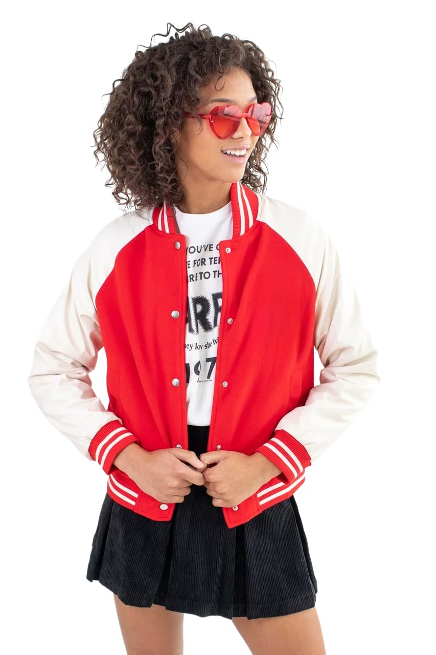 SIGHTBOMBCOTTON FLEECE FULL SLEEVE BOMBER VARSITY JACKETS FOR WOMEN