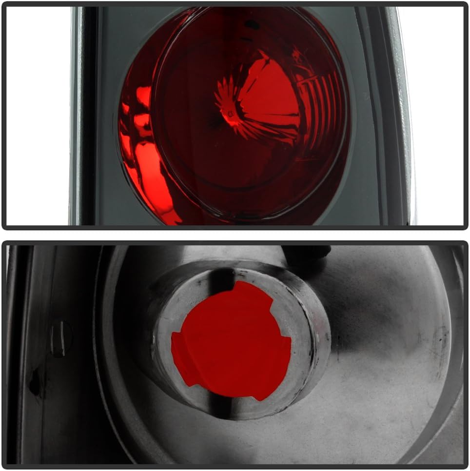 ACANII - For 1997-2003 Ford F150 99-07 F250 F350 Superduty [Smoked Lens] Tail Lights Brake Lamps Pair Set Left+Right