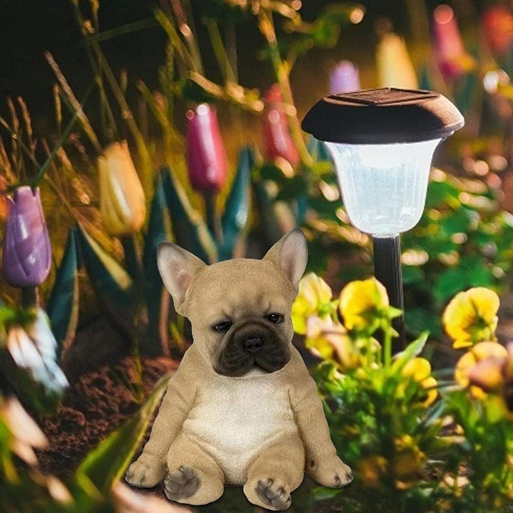 French Bulldog Statue, Sleepy Pose for Garden image 4