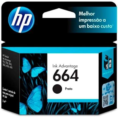 Cartucho original de tinta negra de alto rendimiento HP 664XL Advantage  (F6V31AL) : Amazon.com.mx: Oficina y papelería