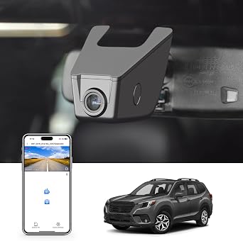 4K Dash Cam Custom fit for Subaru Forester 2016-2024 & Fits 2025 Forester Wilderness only Model A, Base Limited Premium Sport Touring etc, Integrated OEM Look,UHD 2160P Video,App & WiFi, 64GB Card