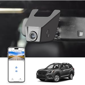 4K Dash Cam Custom fit for Subaru Forester 2016-2024 & Fits 2025 Forester Wilderness only (Model A), Base Limited Premium Sport Touring etc, Integrated OEM Look,UHD 2160P Video,App & WiFi, 64GB Card