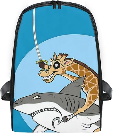 DEZIRO Zaino per bambini per scuola materna, giraffa, squalo, extra piccolo  : Amazon.it: Valigeria