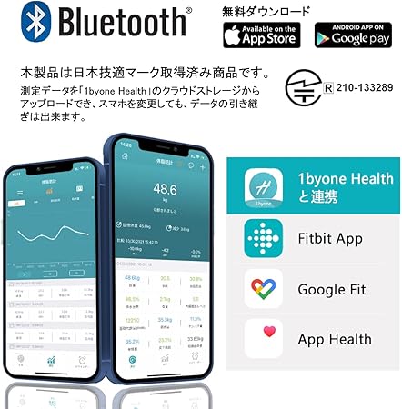 Amazon 1byone 体重計 体組成計 体脂肪計 薄型 高精度 Bluetooth対応 ボディスケール 体重 体脂肪率 体水分率 骨量 基礎代謝量 Bmiなど14種類のデータを測定 健康管理 Ios Android対応 スマホでデータ管理 日本語説明書付き A Jp15 ホワイト 1byone 体重 体脂肪