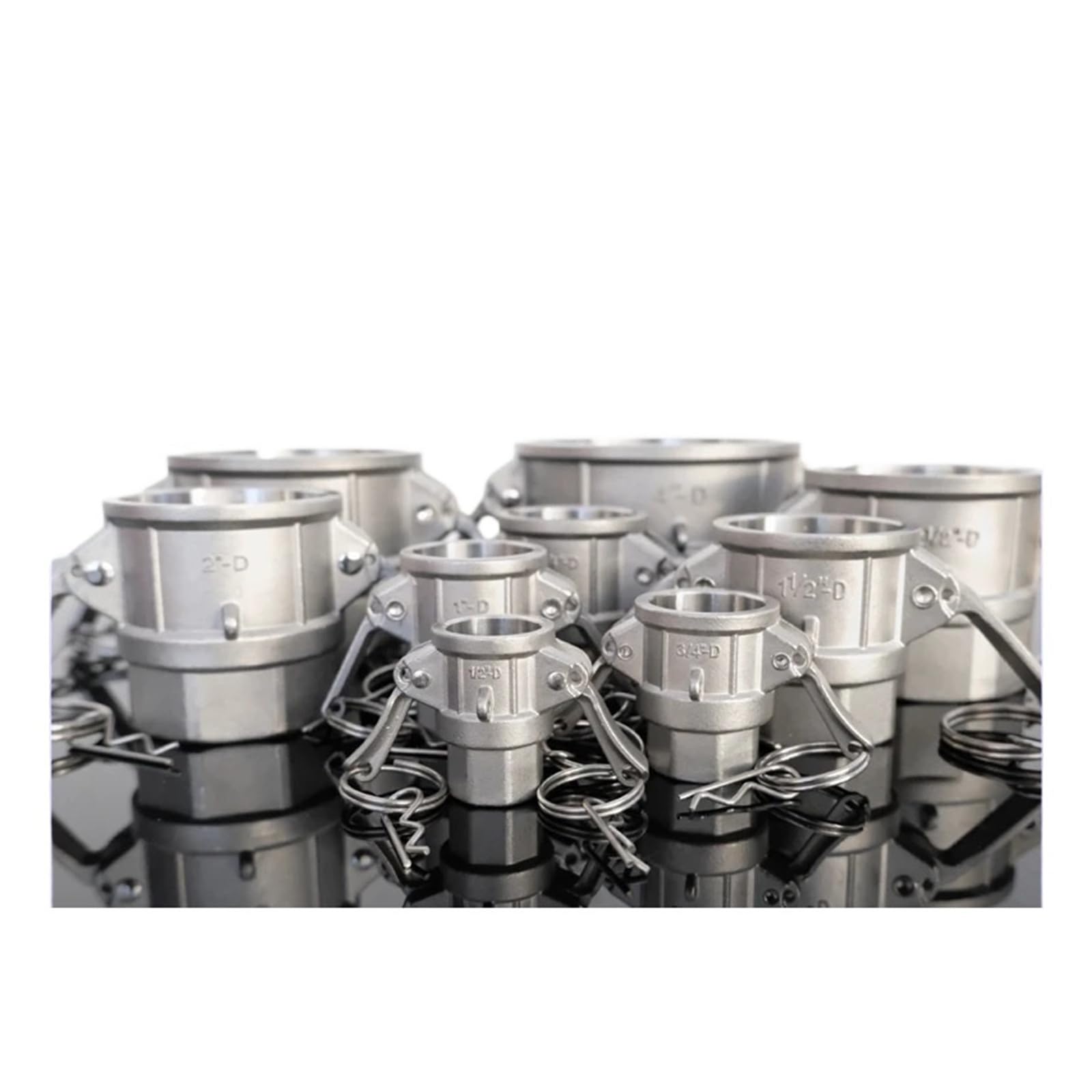 Acoplamiento de rosca macho Camlock tipo D DN80 de 3 pulgadas for tuberías industriales hidráulicas.