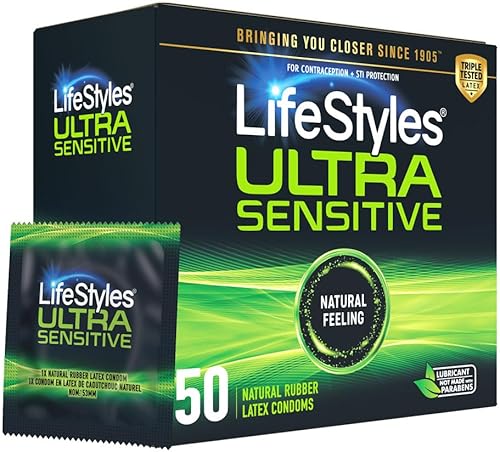 Lifestyles Condones ultra sensibles a granel 50 por paquete