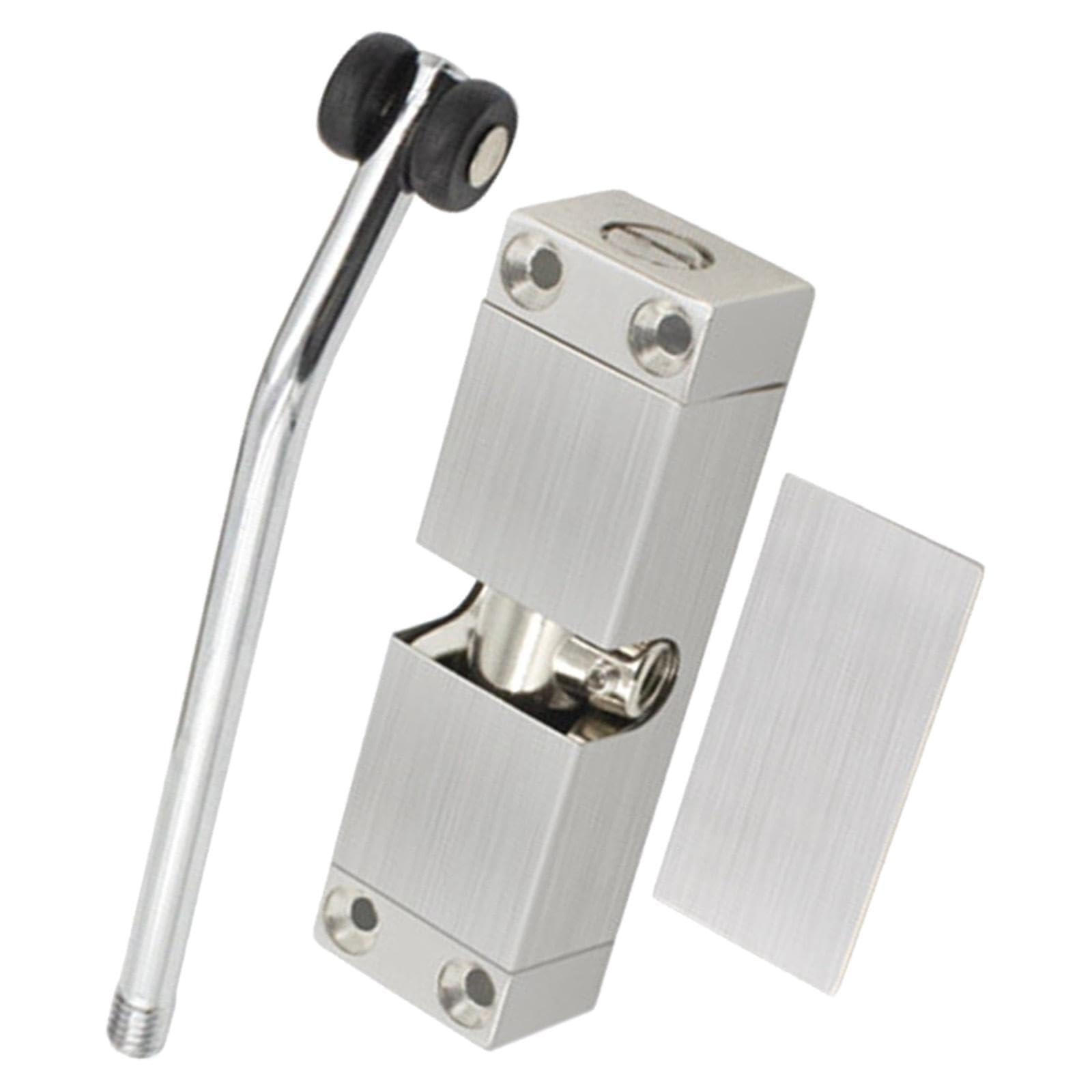 Pixzcsa Silver Adjustable Door Clr Mounted Life Right Fitting Template High Performance And Sturdy Made Of Stainless Steel Silent, 10X13cm