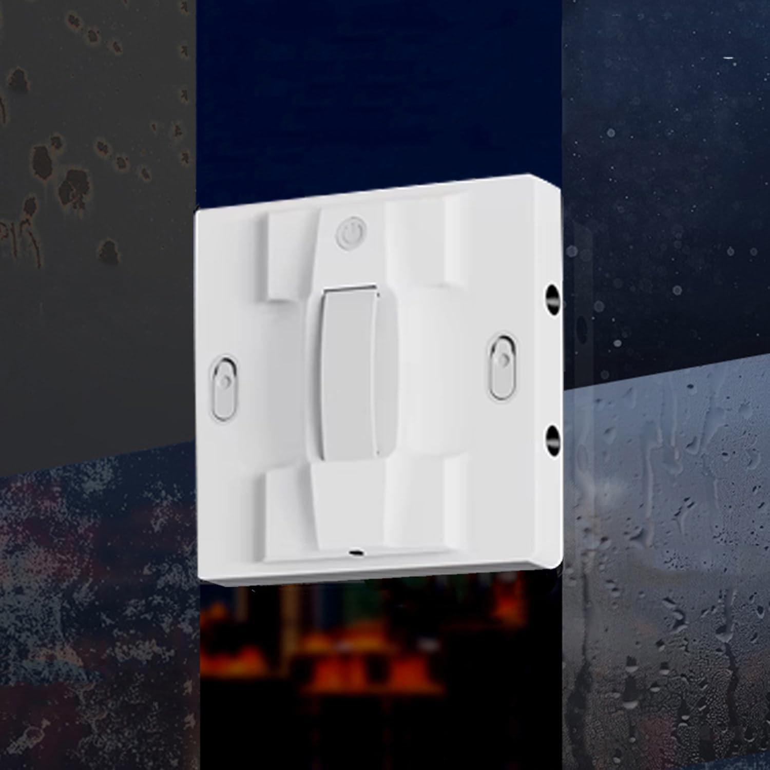 Lavavetri Elettrico, Robot Lavavetri, 4 Percorsi di Pulizia Integrati, 5600pa, Getto d'Acqua Automatico, con Corda di Sicurezza da 450 Cm, 3 Min/M³, Adatto per La Pulizia delle Case