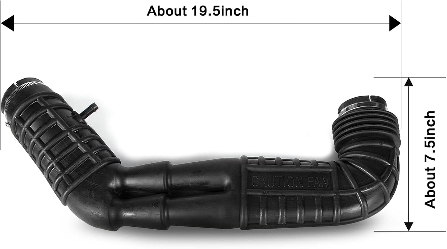 Air Intake Snorkel Inlet Outlet Duct, F37Z-9B659-H Compatible with Ford Ranger 3.0L V6 1992 1993 1994, Air Intake Hose Mass Meter Boot Replace F37E-9R504-HA F37Z9B659H