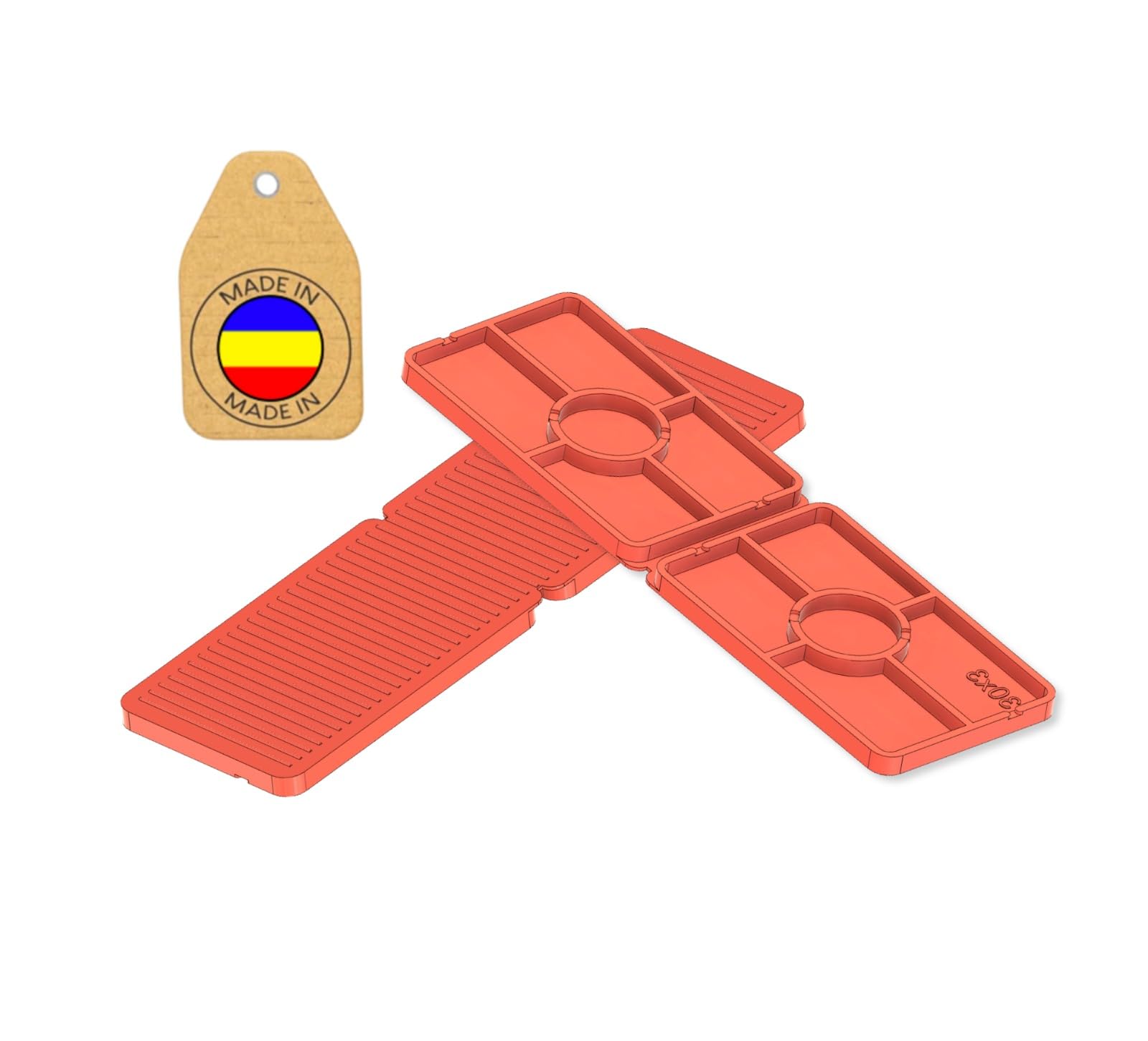50 Spessori Plastica Divisibili 30x100 mm Distanziatori Piastrelle PVC Finestre 1-5 mm