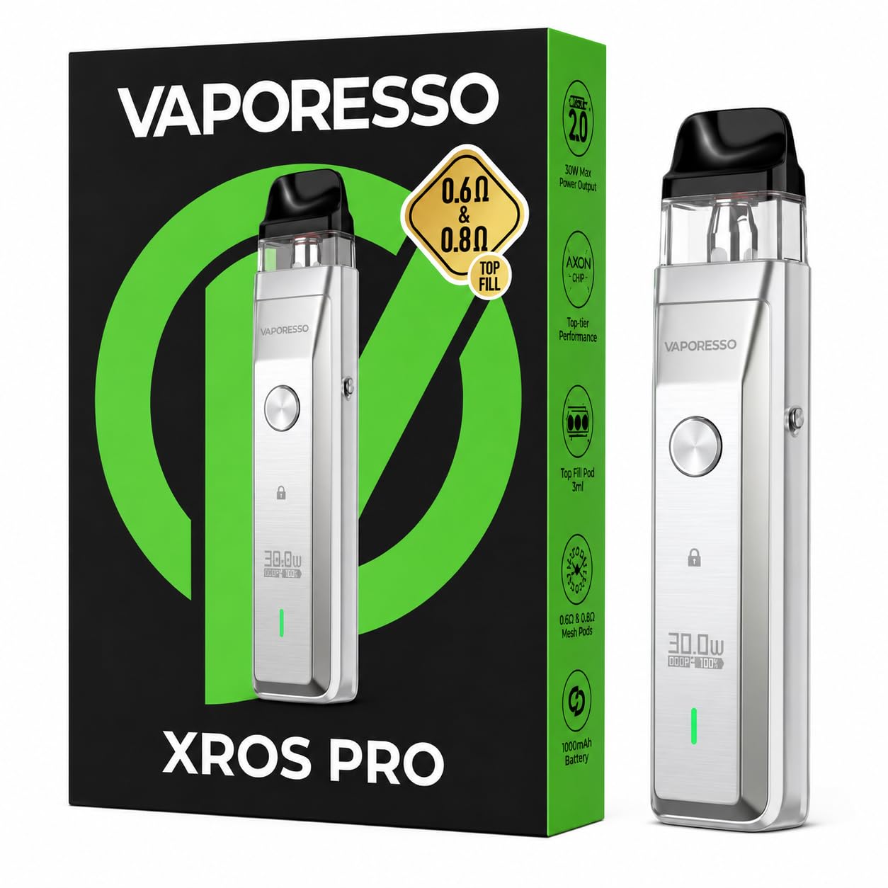 VAPORESSO XROS Pro Pod Vape Kit [Silver]