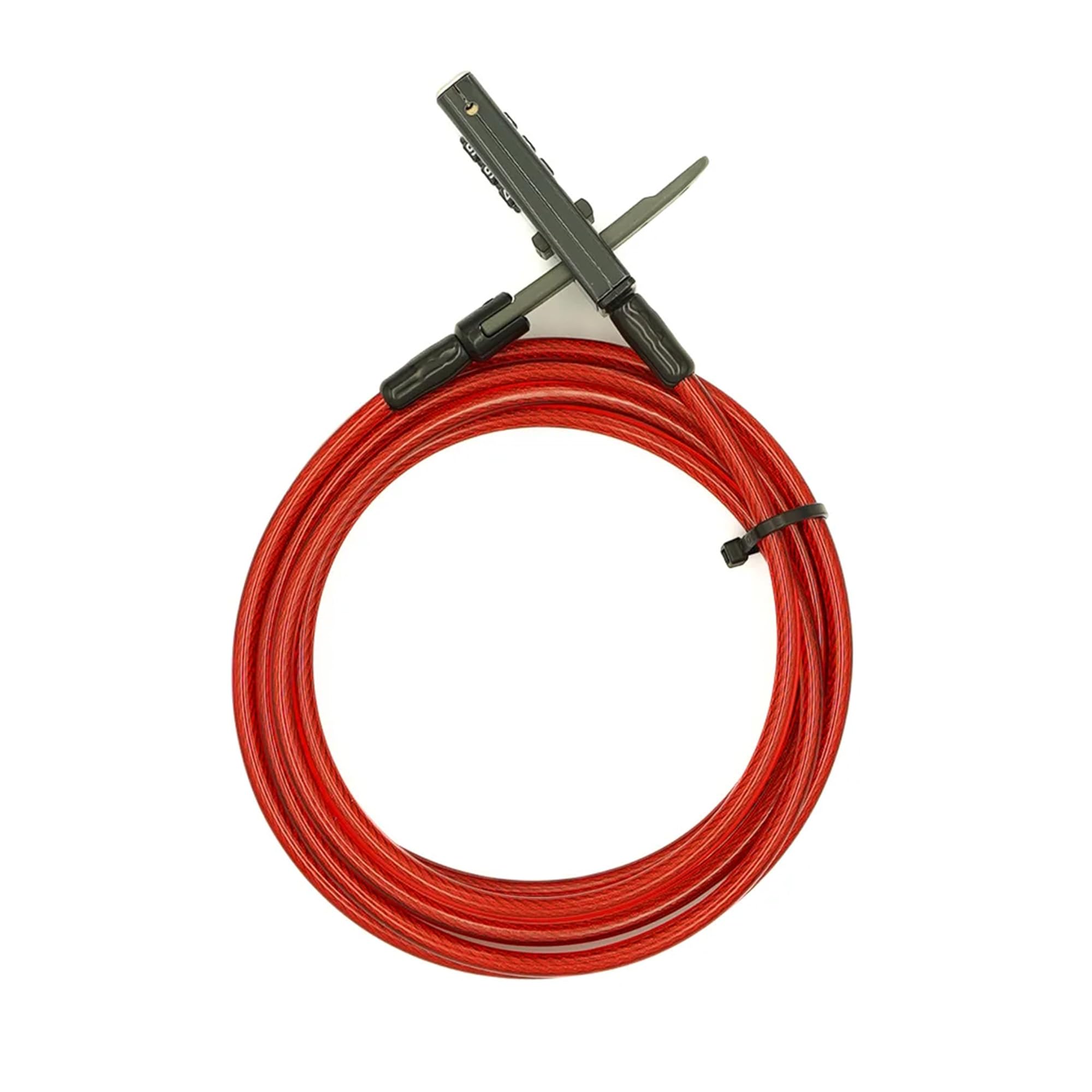 DoubleLock Otter Zintegrowany zamek szyfrowy – 3 m, odporny na warunki atmosferyczne, stalowy kabel, bezkluczykowy, resetowalny zamek do sprzętu outdoorowego, rowerów, chłodnic, kajaków i sprzętu