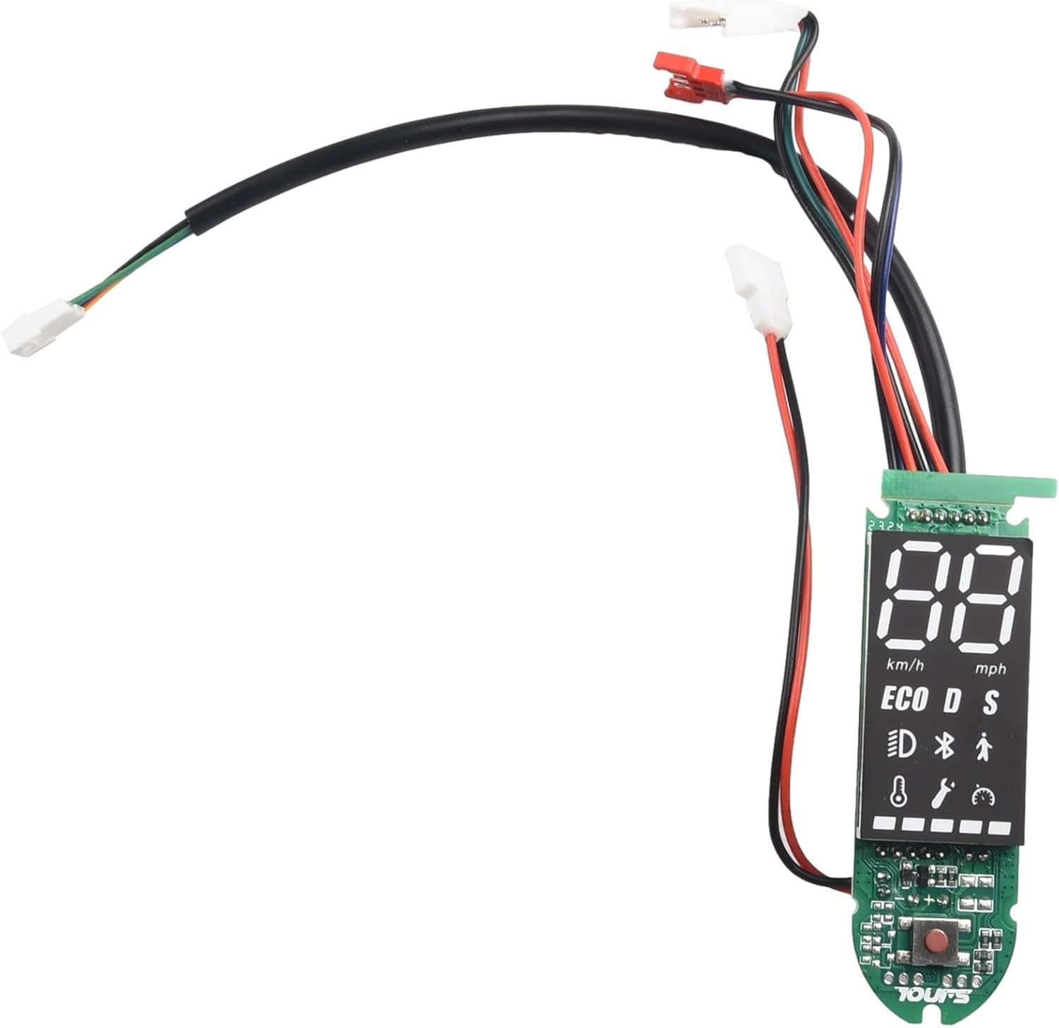 Electric Scooter Controller Kit 500W 36V 17A EScooter Controller Board Motherboard with Display kickScooter Motherboard Controller Dashboard Accelerator Headlight Tail Light Set