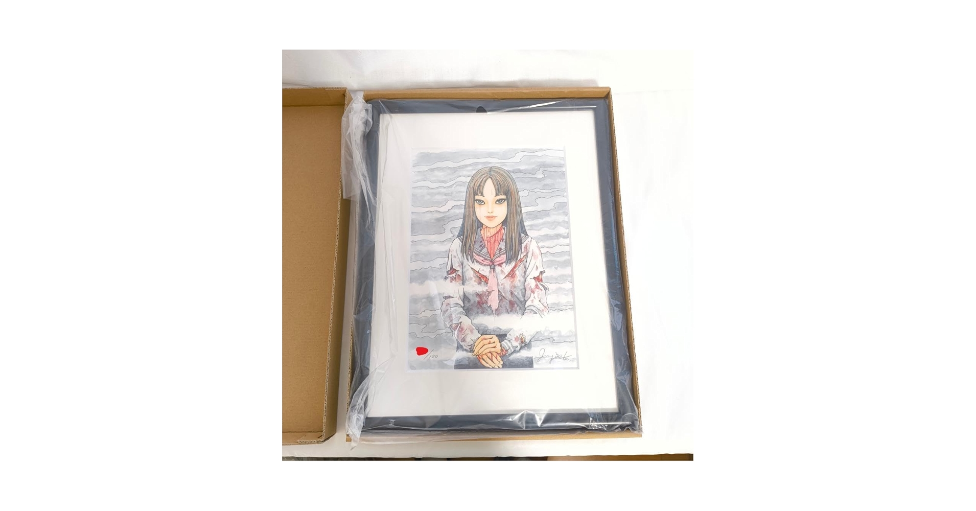 伊藤潤二 直筆サイン入り複製原画 版画 マニアック 双一 シリアルナンバー入り Amazon.co.jp: 伊藤潤二 直筆サイン入り複製原画 富江 シリアル