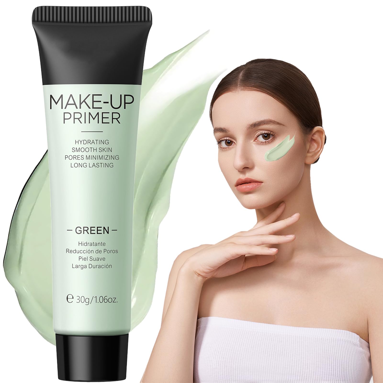 Green Colour Corrector Primer Makeup, Professional Green Colour Correcting Makeup Primer