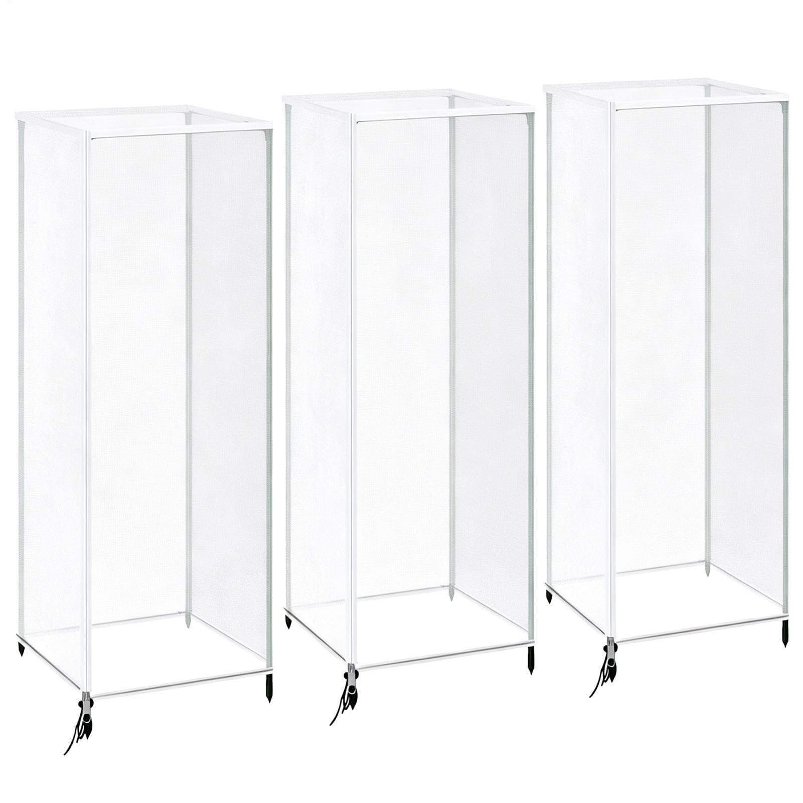 Malla Antipájaros 3 Piezas Cubierta Protectora De Nailon Ajustable Con | Malla De Jardín Para Camas Elevadas Para Jardinería Plantar Frutas Árbol Tomate Fresa Arándano